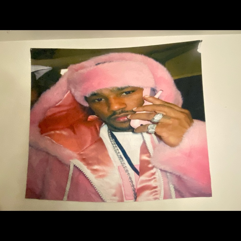 Giant Camron iconic pink phone tapestry